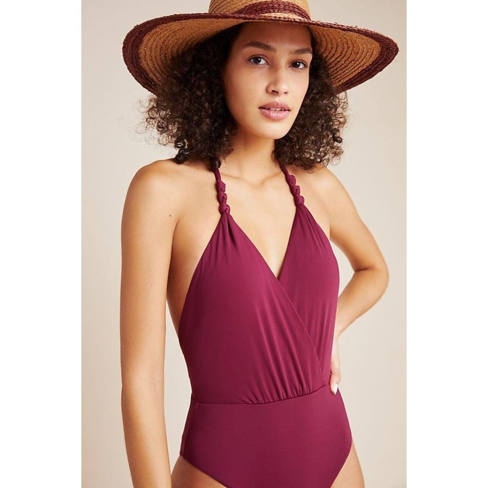 Vix Burgundy One Piece Swimsuit